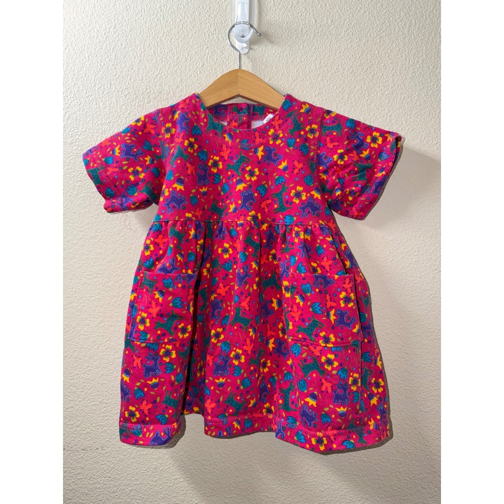 Girls Vintage 90s Hanna Andersson Dress Size 90cm (2T)